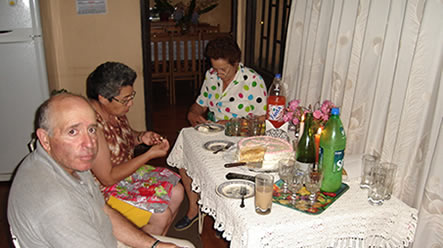En familia, un poco disminuida este año :(